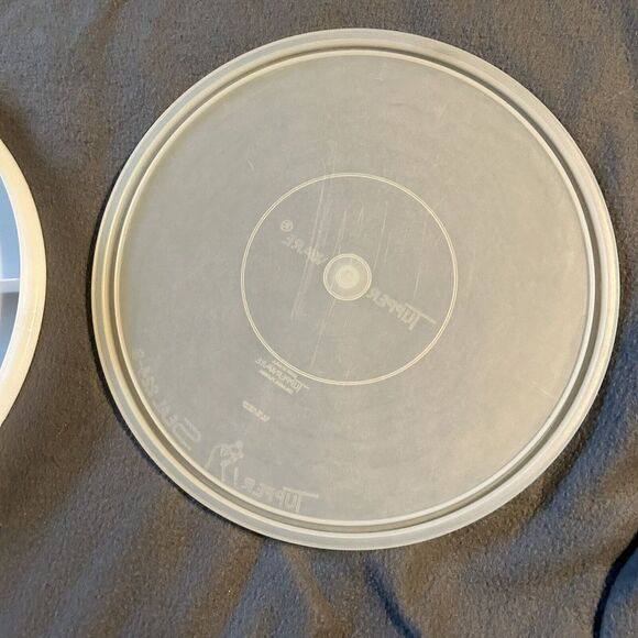 Tupperware Relish‎ Tray #405-9 Vegetable 6 Section Serving Lid 224-9 Handle Vtg - Picture 5 of 6